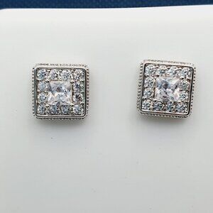 "925 Sterling Silver Plated CZ Earrings, EVBRS428